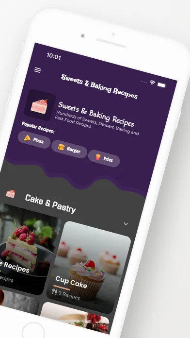 Sweet & Baking Recipes Offline Screenshots