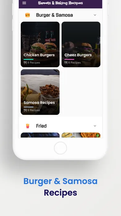 Sweet & Baking Recipes Offline Screenshots