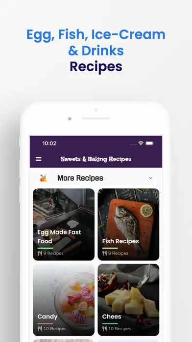 Sweet & Baking Recipes Offline Screenshots