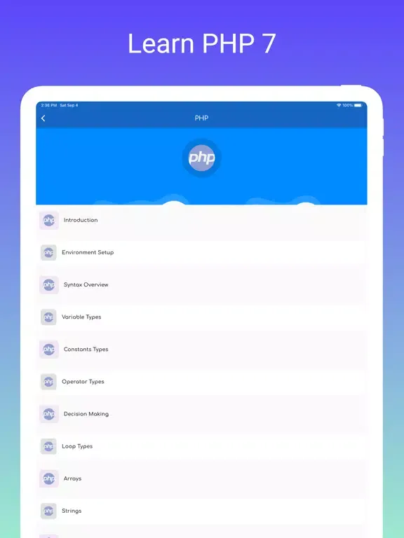 Learn Backend Development iPad  Screenshots