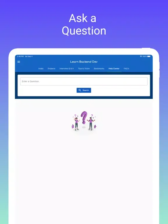 Learn Backend Development iPad  Screenshots