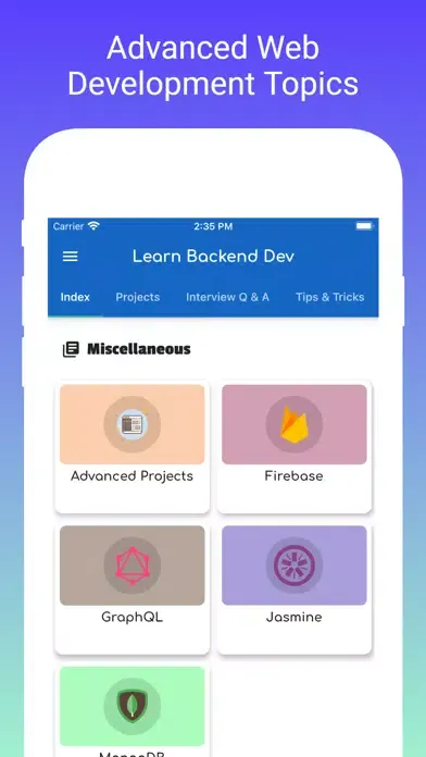 Learn Backend Development Screenshots