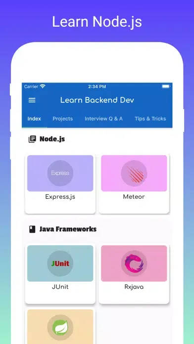 Learn Backend Development Screenshots