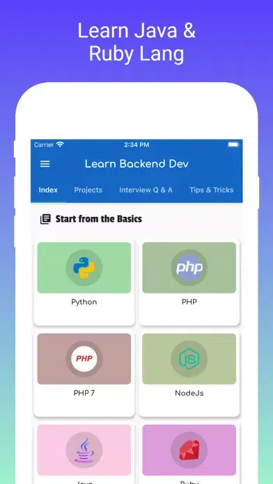 Learn Backend Development Screenshots