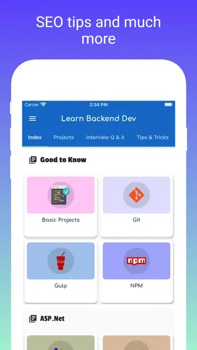 Learn Backend Development Screenshots