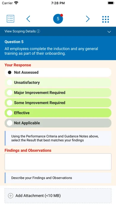 Ảnh chụp màn hình của Risk Management