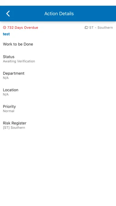 Ảnh chụp màn hình của Risk Management