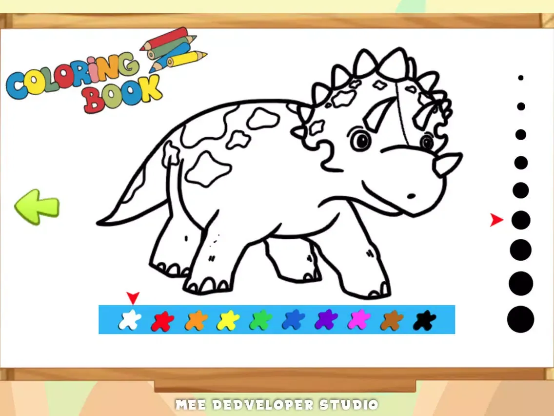 Capturas de pantalla de Dino World Dinosaur Coloring iPad 