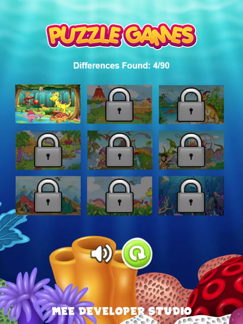 ภาพหน้าจอของ Dino Puzzle Hidden Dinosaur iPad 