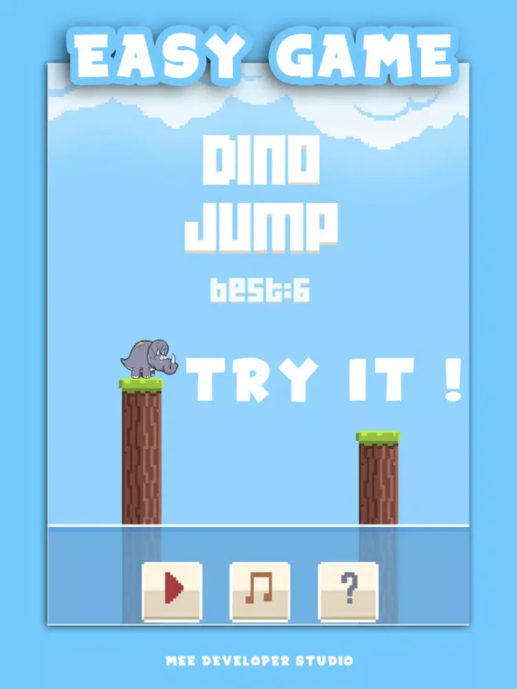 Tangkapan layar Dino Jump Endless Dinosaur run iPad 