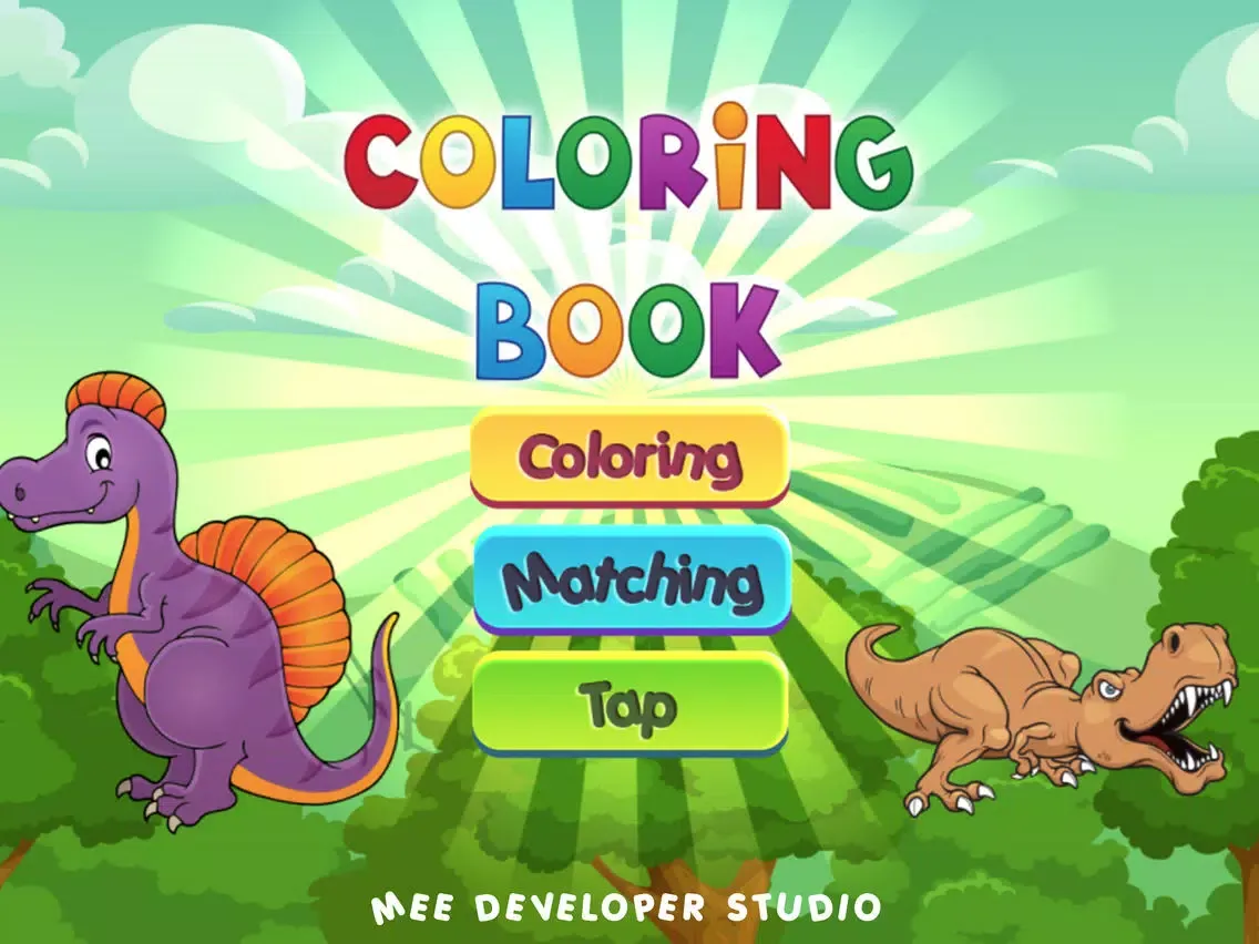 Screenshot di Dinosaur Animal Coloring Book iPad 