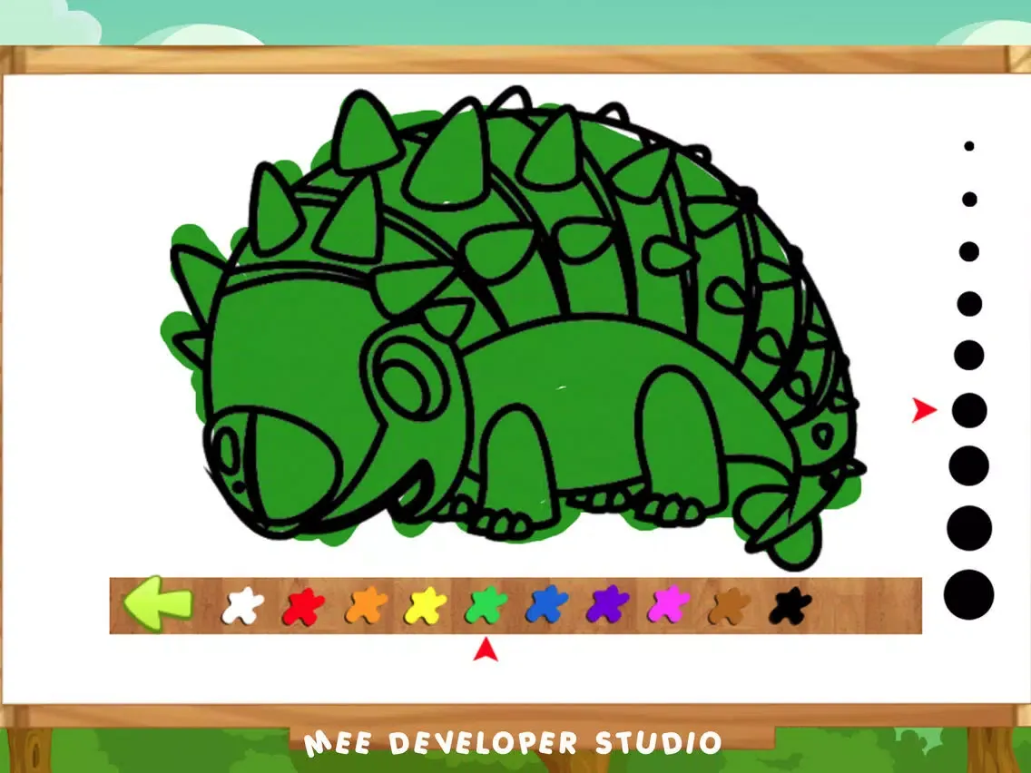 Screenshot di Dinosaur Animal Coloring Book iPad 