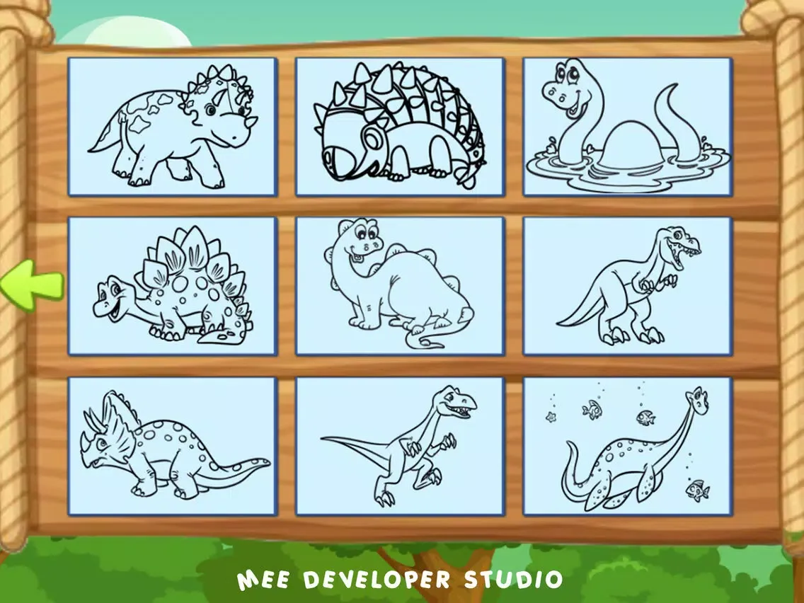 Screenshot di Dinosaur Animal Coloring Book iPad 