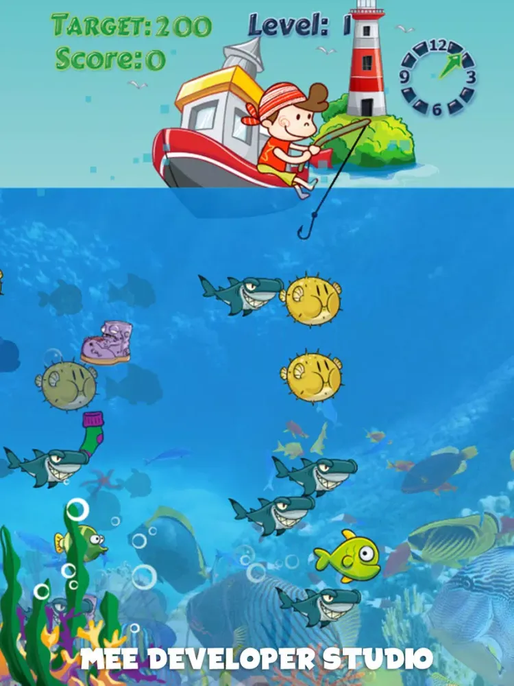 Ảnh chụp màn hình của Aquarium Animal Shark Fishing iPad 
