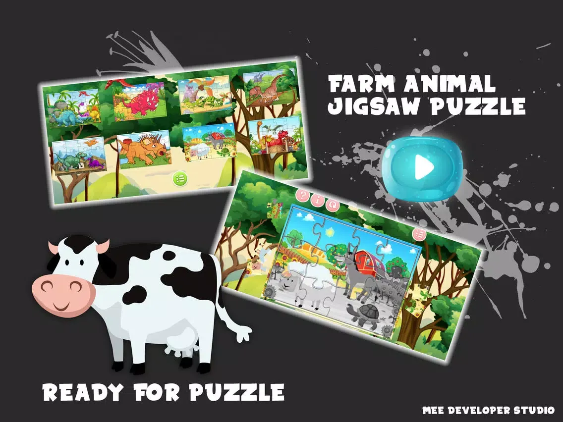 Farm Animal -Zoo Jigsaw Puzzle iPad 應用截圖