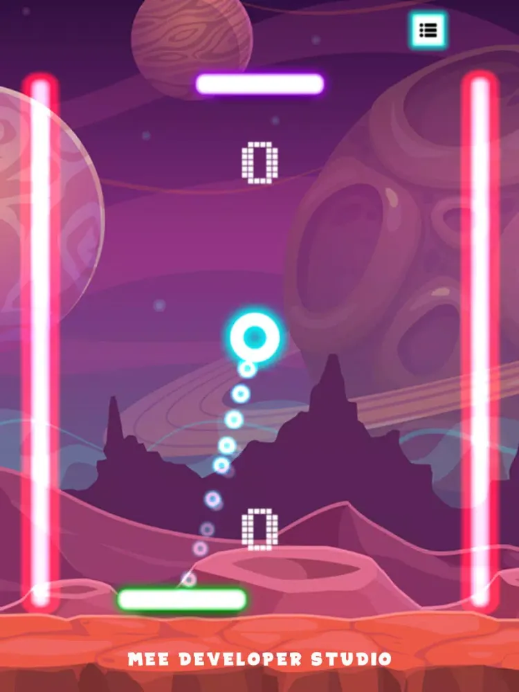Tangkapan skrin Neon Brick Ball Break 2 Player iPad 