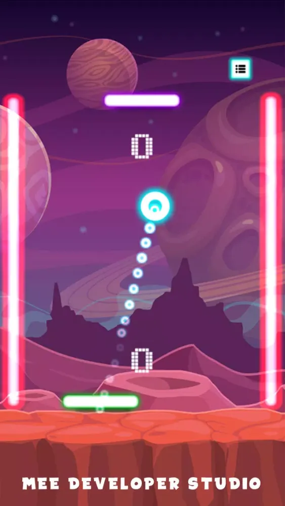 Tangkapan skrin Neon Brick Ball Break 2 Player
