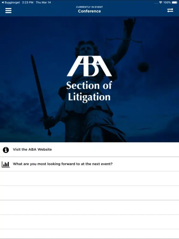 ABA Meetings iPad 应用截图