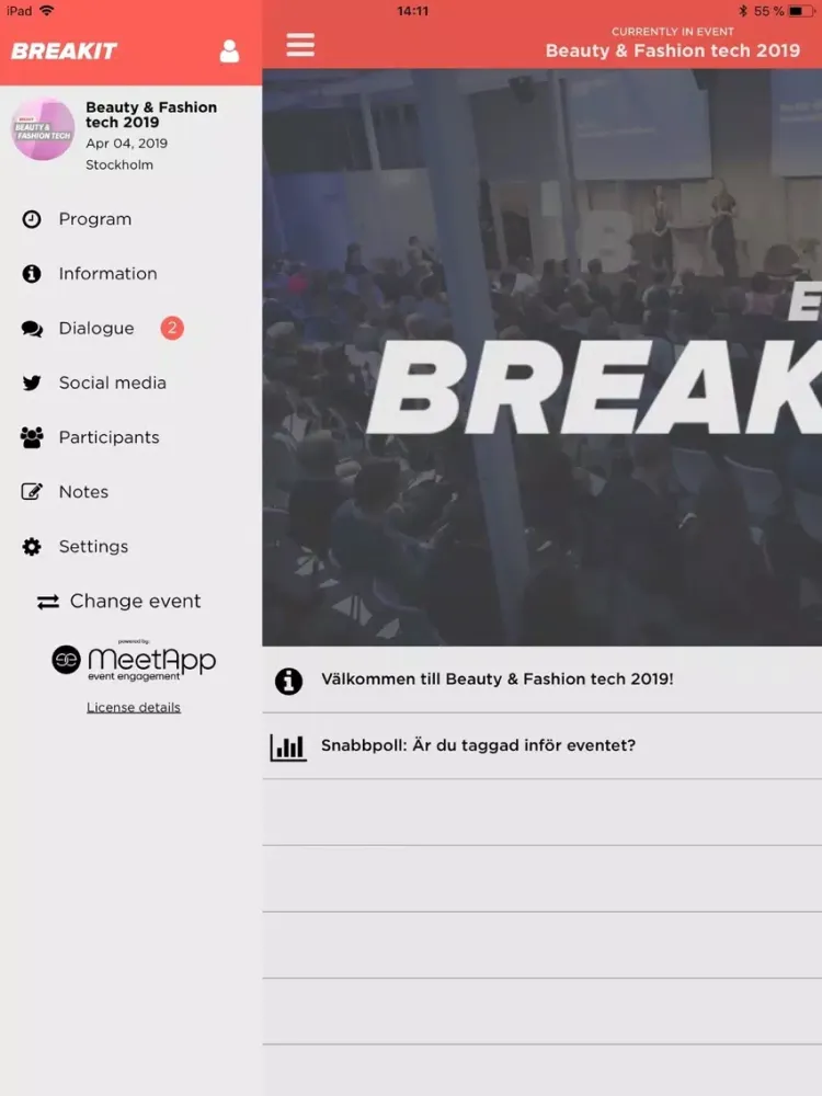 Zrzuty ekranu Breakit event iPad 