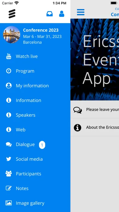 Ericsson Events 스크린샷