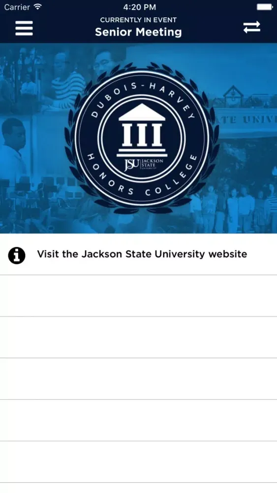ภาพหน้าจอของ JSU Honors