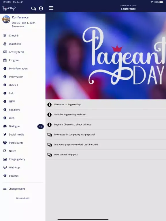 تصاویر Pageant Day iPad 