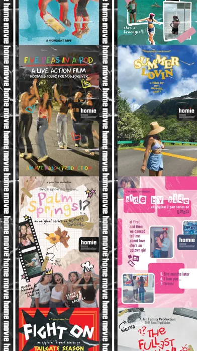 Tangkapan skrin homie – home moviemaker