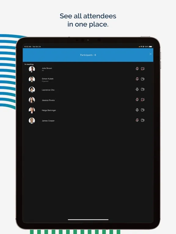S-Net Connect Meeting iPad  سکرین شاٹس