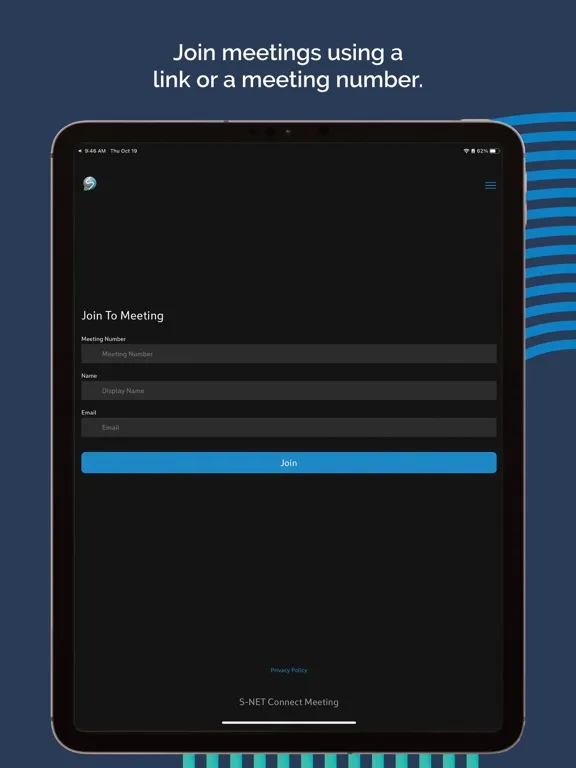 S-Net Connect Meeting iPad  سکرین شاٹس