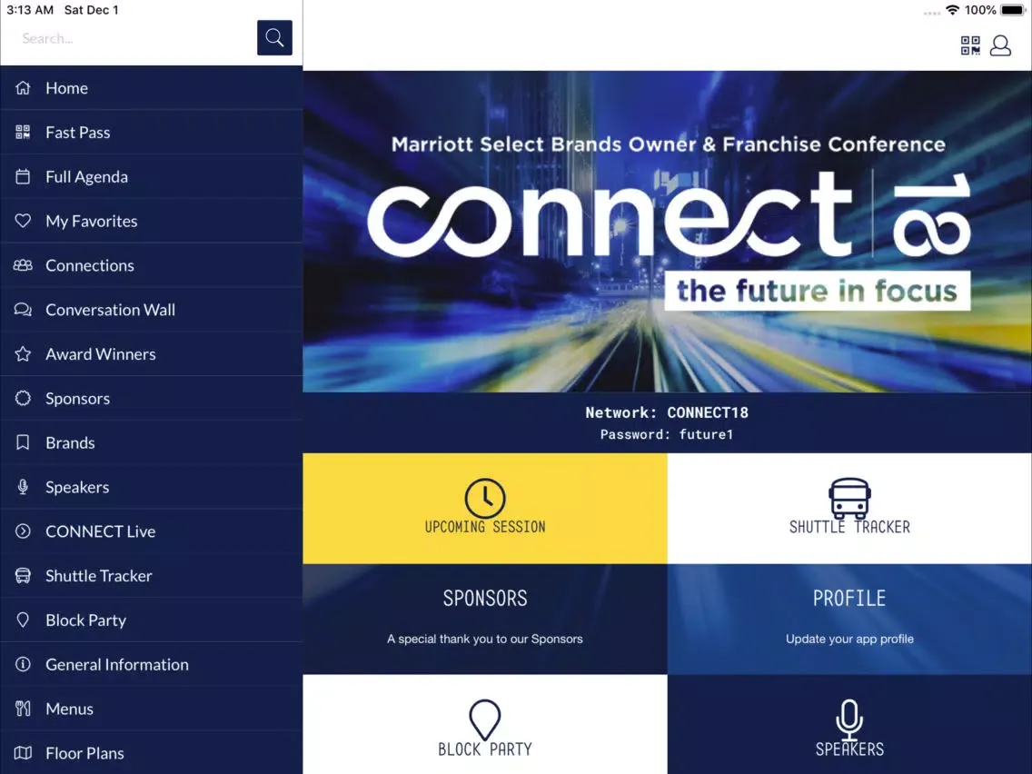 Marriott CONNECT 2018 iPad  سکرین شاٹس