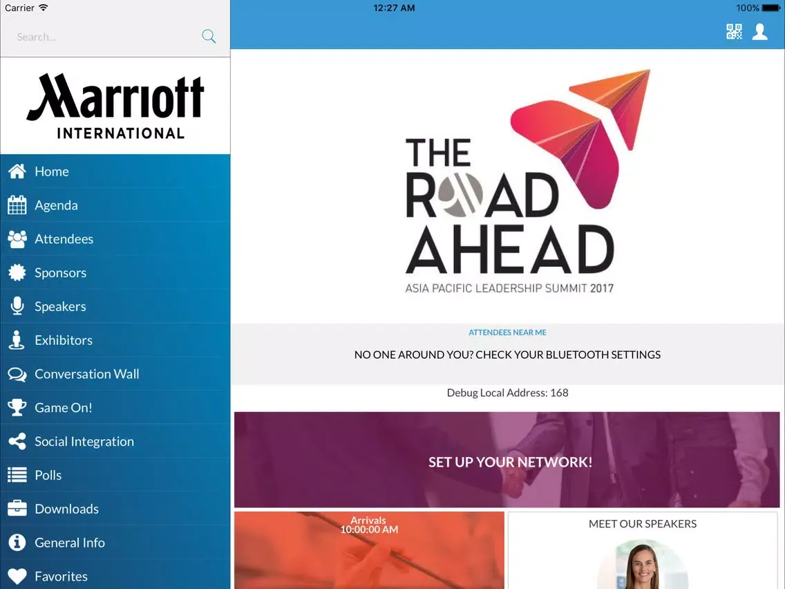 Zrzuty ekranu 2017 Marriott The Road Ahead Conference iPad 