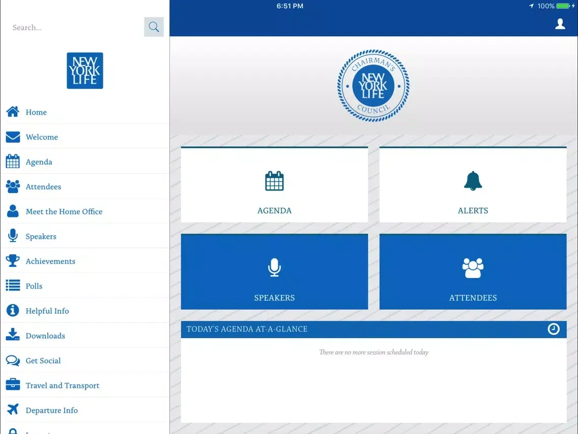 New York Life Events App iPad  Screenshots