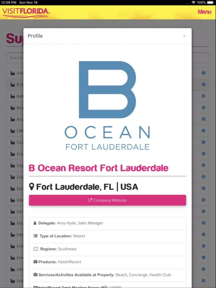 2018 Florida Encounter iPad  سکرین شاٹس