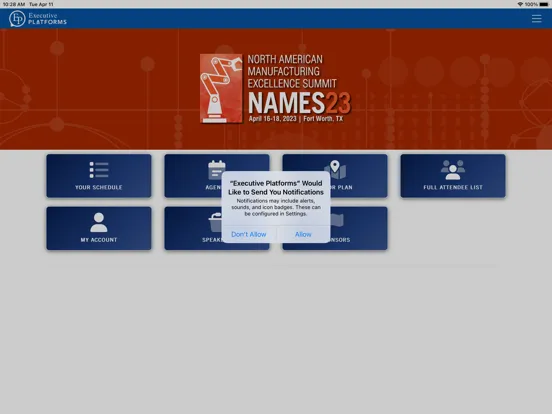 Executive Platforms iPad  Screenshots