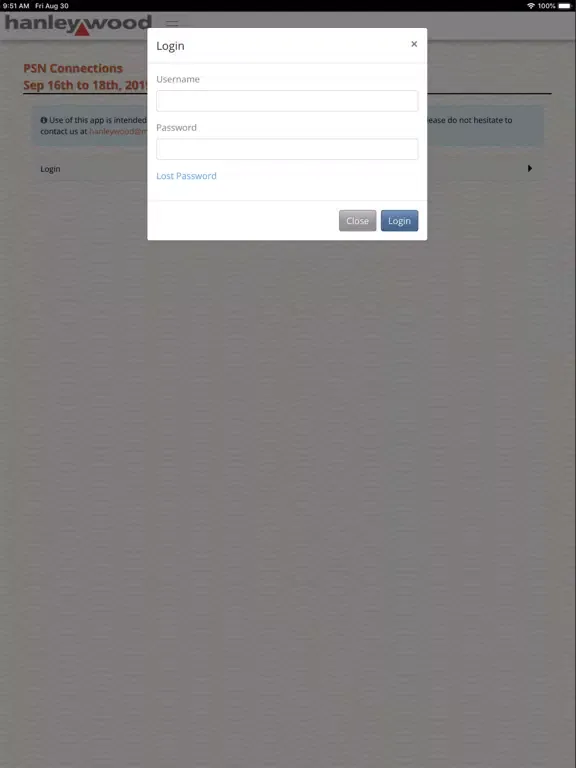 Capturas de tela do Hanley Wood Connections iPad 