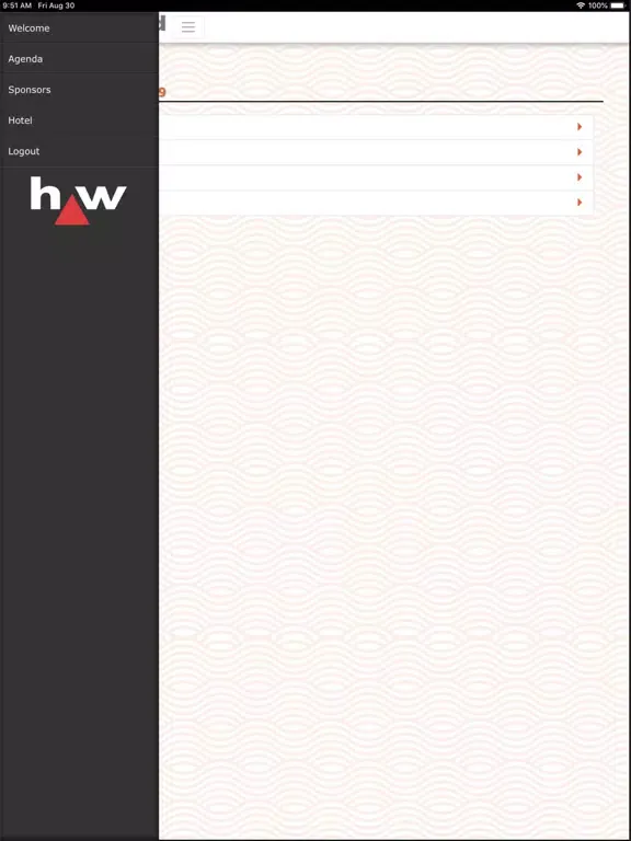 Capturas de tela do Hanley Wood Connections iPad 