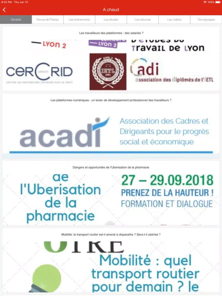 Скриншоты Toute l’actu de l’Ubérisation iPad 