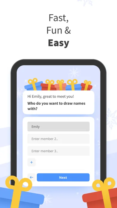 ภาพหน้าจอของ drawnames | Secret Santa app