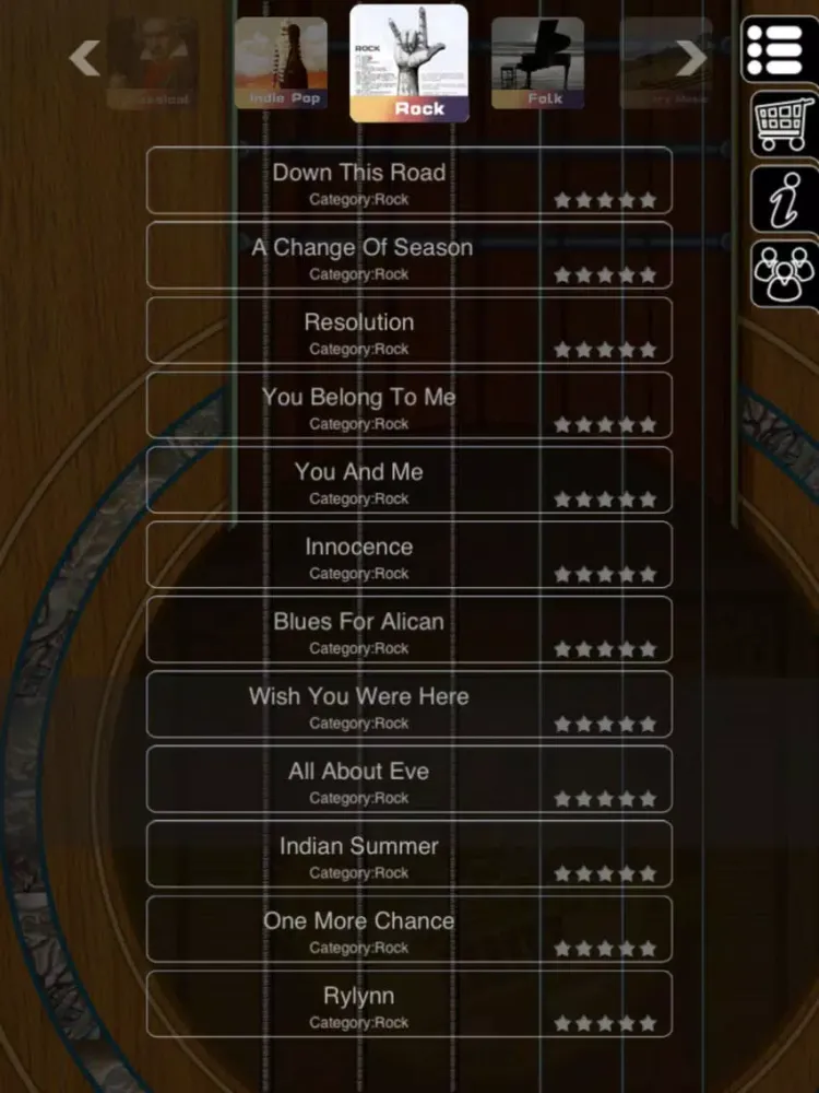 Cool A Guitar iPad 應用截圖