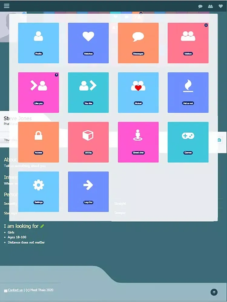 Ảnh chụp màn hình của Meet Thais iPad 