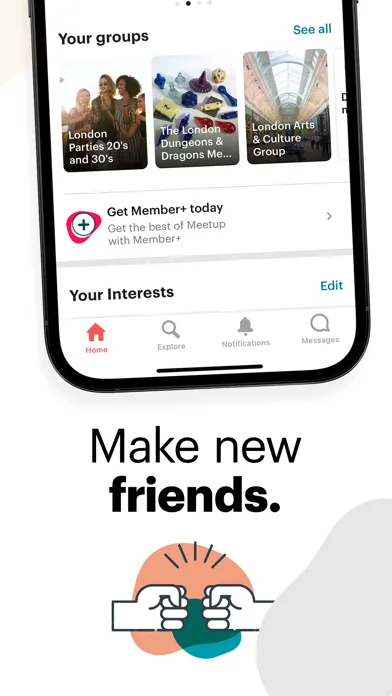 Скриншоты Meetup: Social Events & Groups