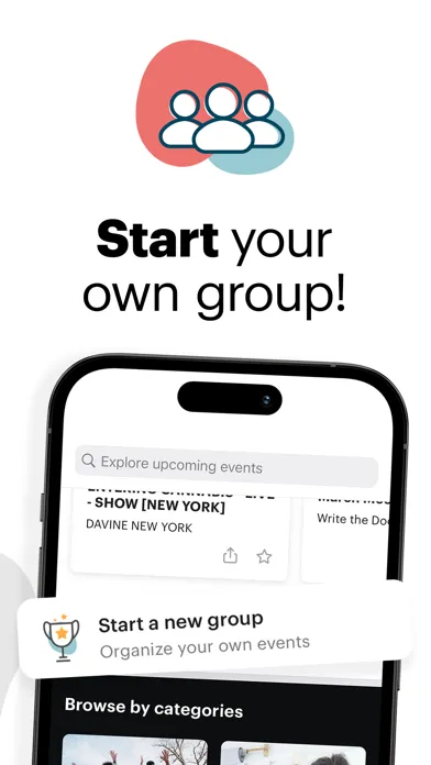 Скриншоты Meetup: Social Events & Groups