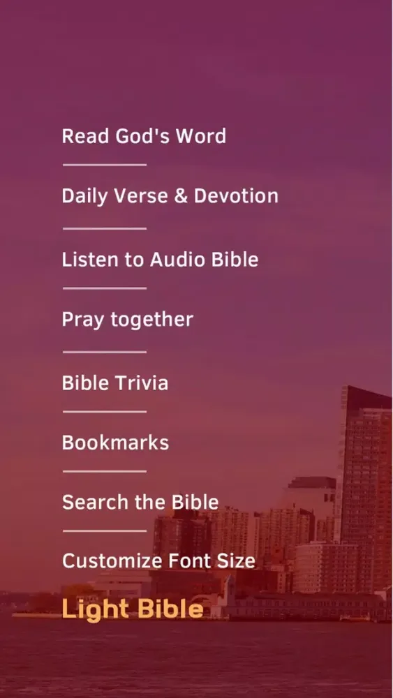 Capturas de tela do Light Bible: Verses, Audio