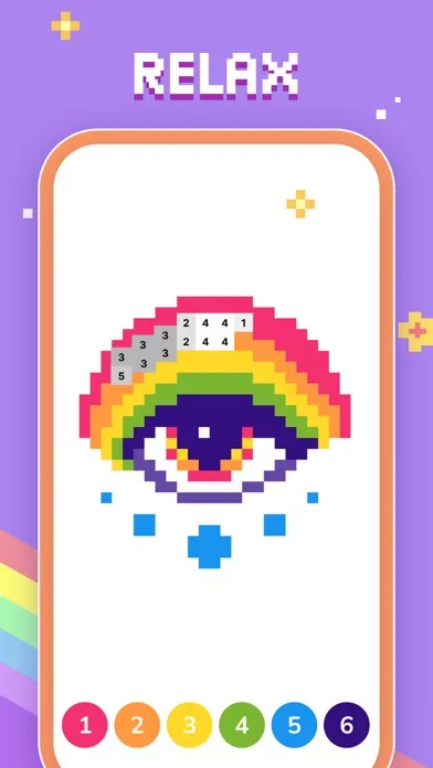 Bit Color by Number: Pixel Art Screenshots