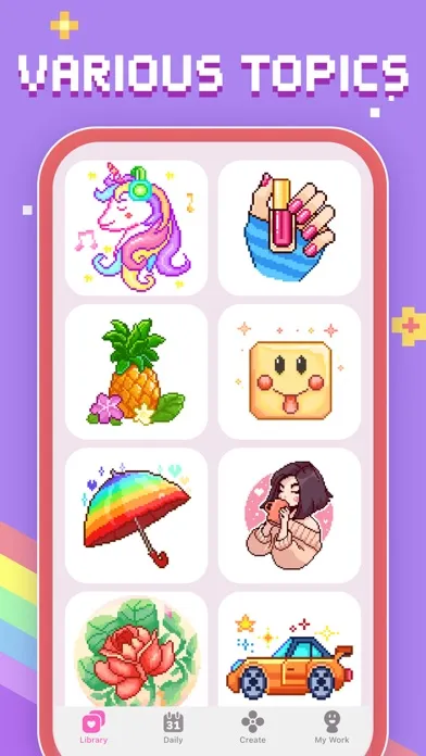 Bit Color by Number: Pixel Art Screenshots
