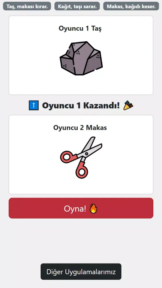 Скриншоты Taş Kağıt Makas