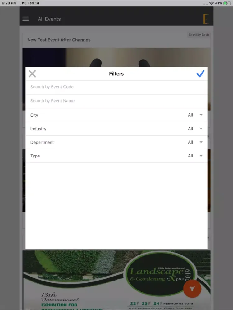 MyEventGateway iPad  স্ক্রিনশট