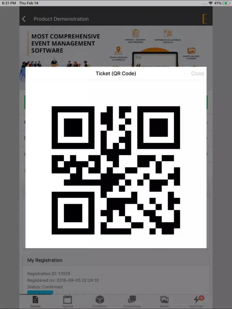 MyEventGateway iPad  স্ক্রিনশট