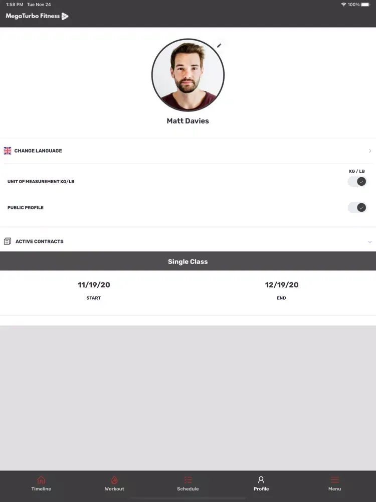 Tangkapan skrin MegaTurbo Fitness iPad 