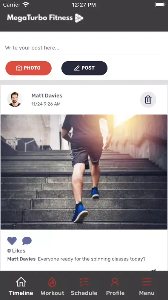 Tangkapan skrin MegaTurbo Fitness